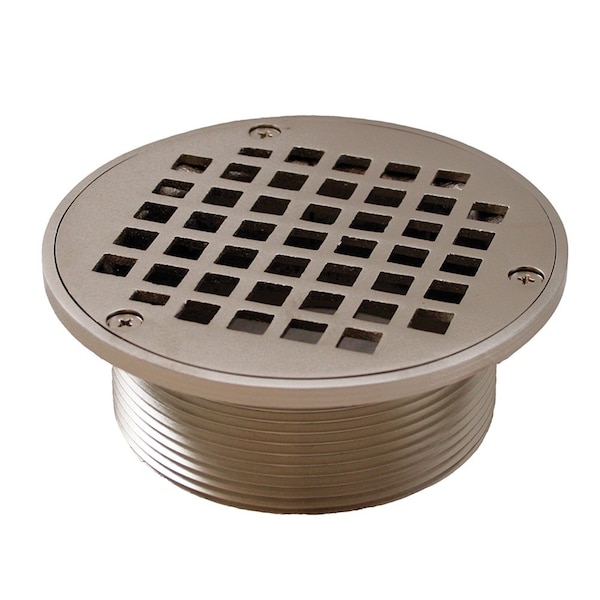 Brushed Nickel 3-1/2in. Metal Spud with 5in. Round Strainer